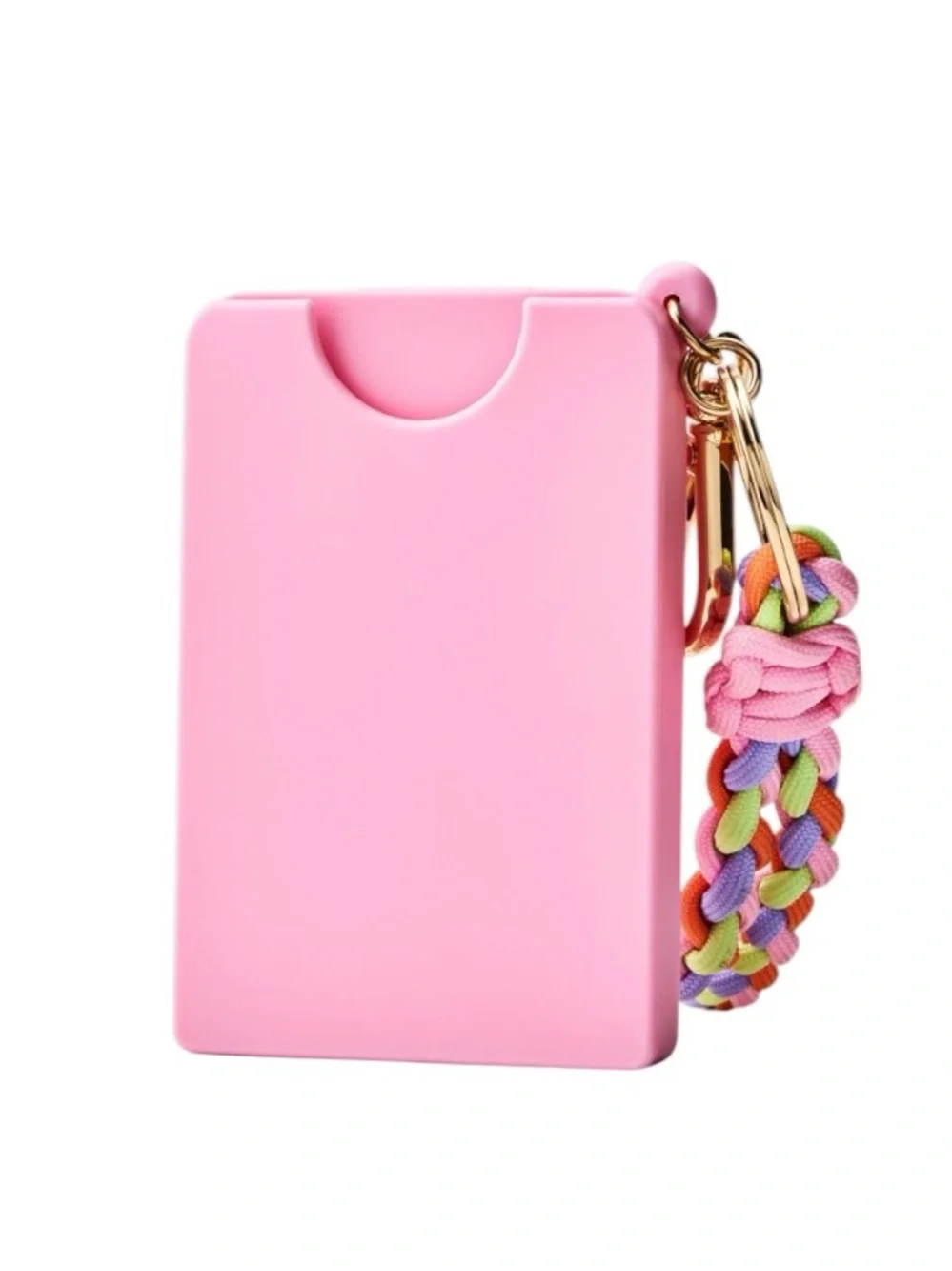 Bath & Body Works Pocket Spray Holder Wristlet with Multicolor Braided Strap